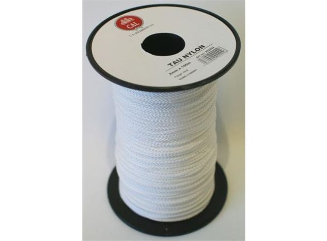 Main Image Braided Nylon Rope 2 mm – White – 100 ...