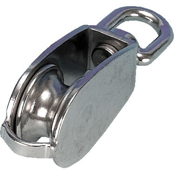 Hovedbilde Blokk Enkel 50mm Rustfri 14mm Tau