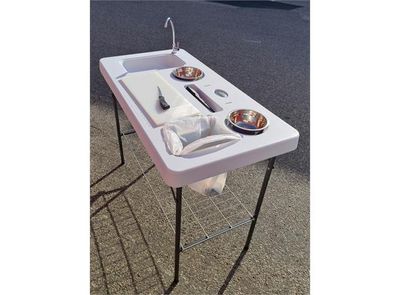 Fiske/sløye bord m/vask, stor modell