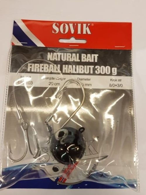 Hovedbilde Søvik Natural Bait 103 Fireball Halibut 300g