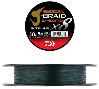 Daiwa J-braid Expedition X8 300m Dark Green