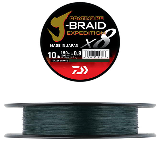 Main Image Daiwa J-braid Expedition X8 300m Dark Green