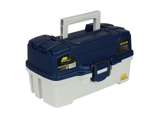 Main Image Plano 2 Tray Tackle Box - Blue Metallic