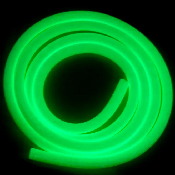 Huvudbild selvlysende slange hvit 3mm - 1meter