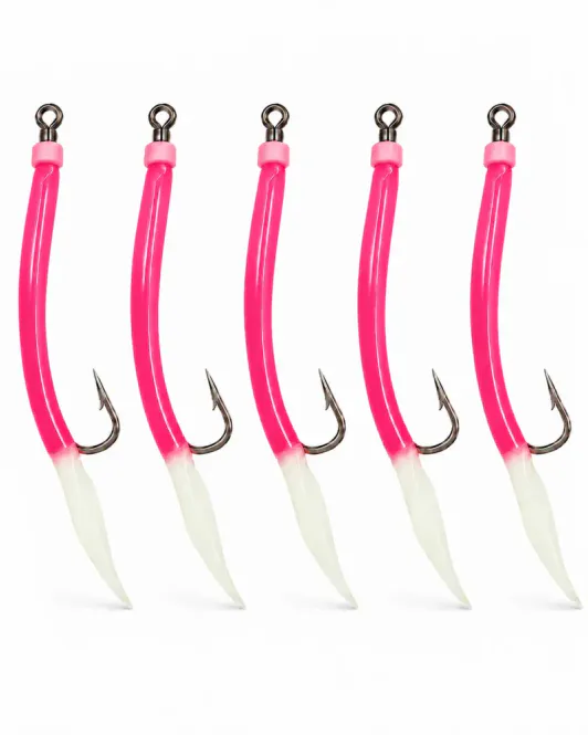Hovedbilde Jamas Rustfri Gummimakk 12/0 Rosa m/ selvlysende ...